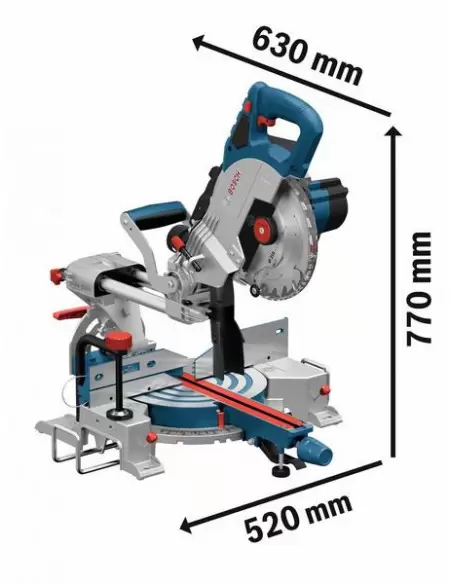 Scie à Onglets GCM 18V-216 8Ah En Coffret | 0601B41001 - Bosch | IFD Outillage 2 Scie à Onglets GCM 18V-216 8Ah En Coffret | 0601B41001 - Bosch | IFD Outillage – Image 2