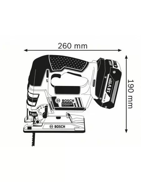 Scie Sauteuse GST 18V-LI B (4Ah) L-Boxx - 06015A6106 - Bosch | IFD Outillage 2 Scie Sauteuse GST 18V-LI B (4Ah) L-Boxx - 06015A6106 - Bosch | IFD Outillage – Image 2