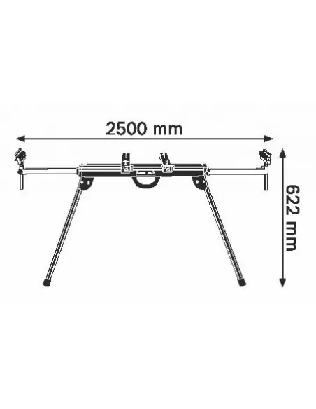 Support De Travail Roulant GTA 2500 Compact | 0601B12400 - Bosch | IFD Outillage 2 Support De Travail Roulant GTA 2500 Compact | 0601B12400 - Bosch | IFD Outillage – Image 2