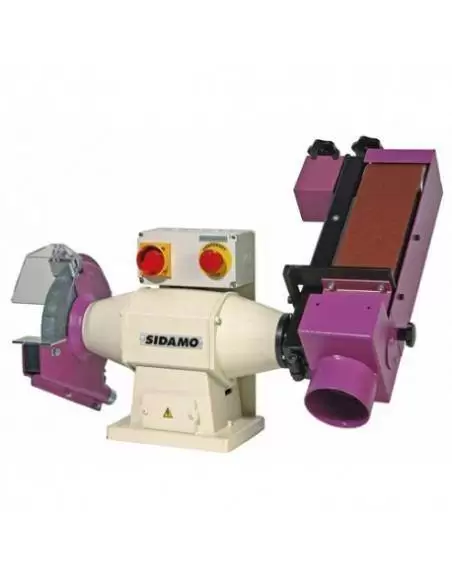 Touret Meule - Bande 210 - 400V 1100W - 20113031 - Sidamo | IFD Outillage 1 Touret Meule - Bande 210 - 400V 1100W - 20113031 - Sidamo | IFD Outillage