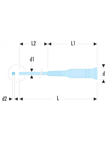 Tournevis Porte-embout Micro-Tech® 6 Pans De 4 Mm - AEM.M - Facom | IFD Outillage 2 Tournevis Porte-embout Micro-Tech® 6 Pans De 4 Mm - AEM.M - Facom | IFD Outillage – Image 2