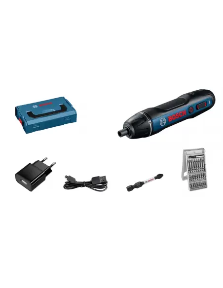 Visseuse 3.6V Bosch GO 2.0 + 25 Accessoires Mini L-Boxx | 06019H2101 - Bosch | IFD Outillage 1 Visseuse 3.6V Bosch GO 2.0 + 25 Accessoires Mini L-Boxx | 06019H2101 - Bosch | IFD Outillage